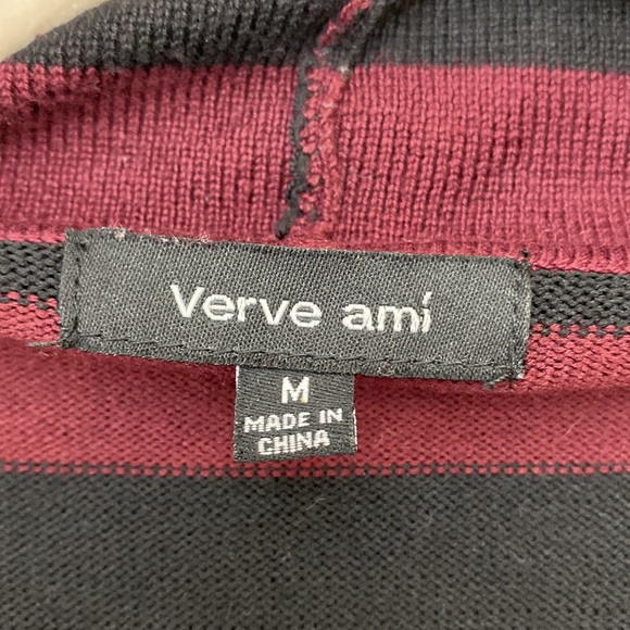 Verve Ami Woman's Open front Tan Color Cardigan Sweater Size medium - Picture 4 of 6